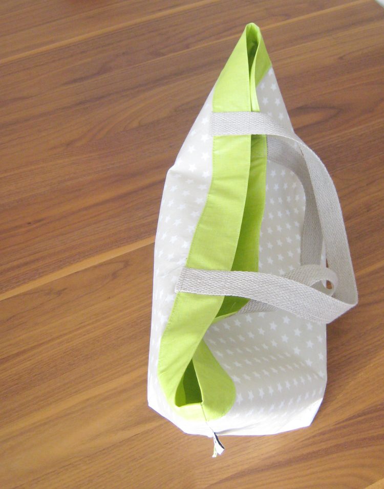 nähen • Lunchbag • im Sternendesign mit Kontrastfarbe