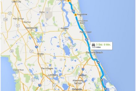 • on tour • Von Cape Canaveral nach Jacksonville • unsere Route