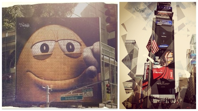 New York City • TimeSquare and the yellow m&amp;m's on Broadway