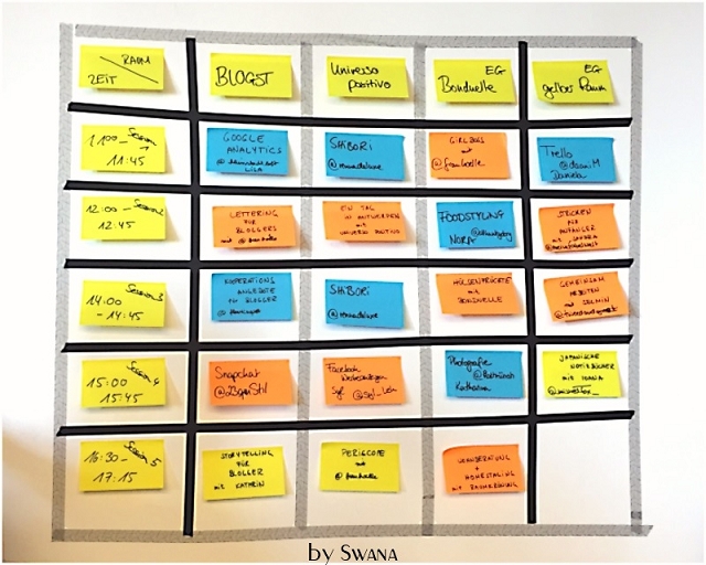 • on tour • Blogst BarCamp 2016 in Köln • Stundenplan