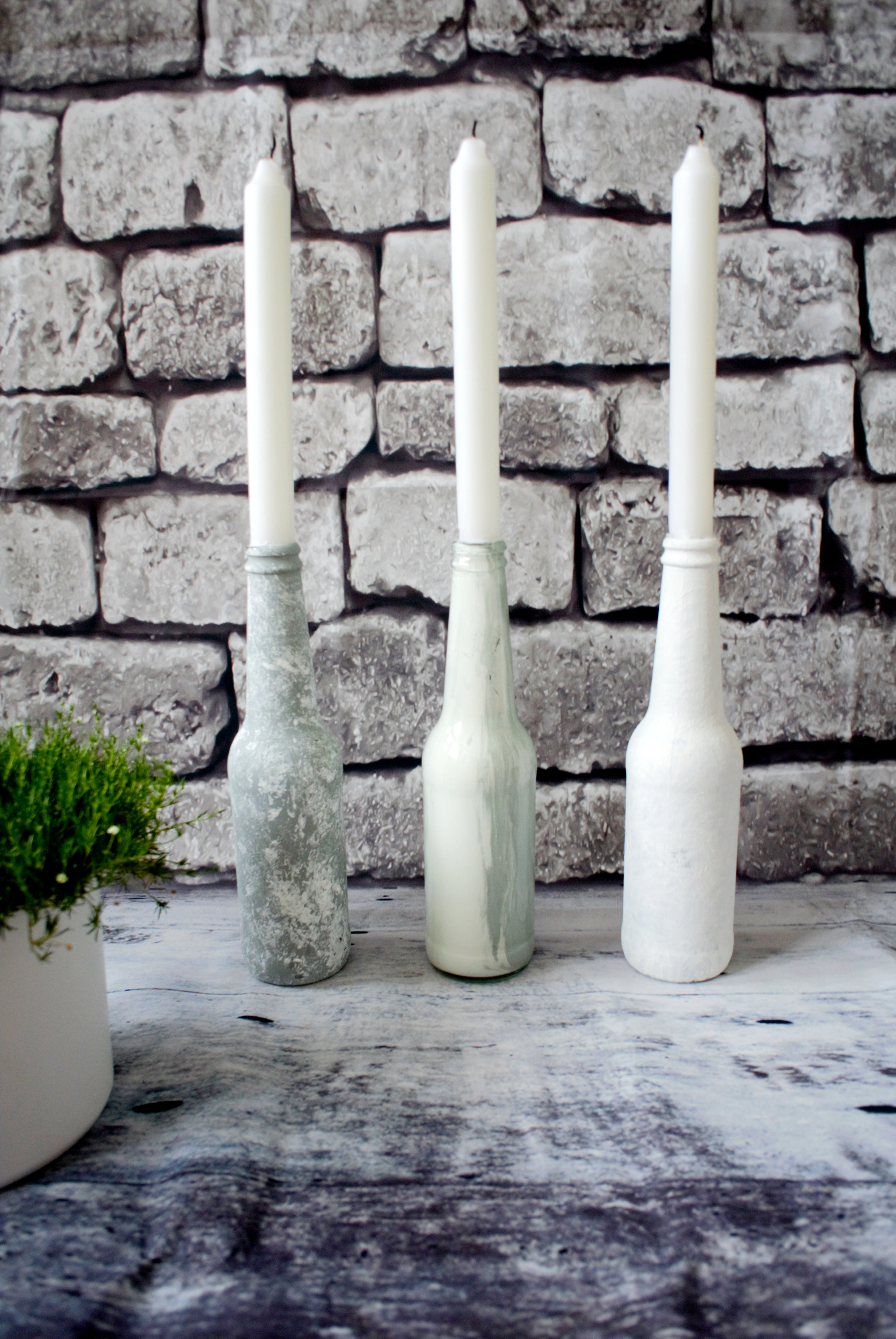 Diy Alte Glasflaschen Als Kerzenstander Selber Machen