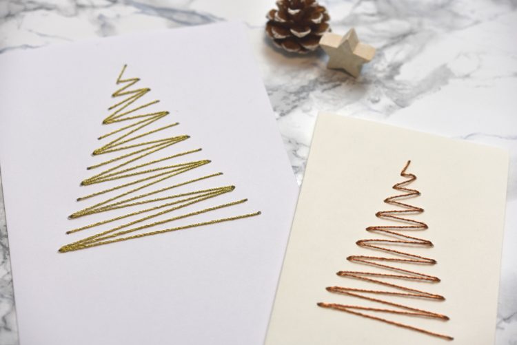 • diy • Weihnachtskarten sticken ist gar nicht schwer